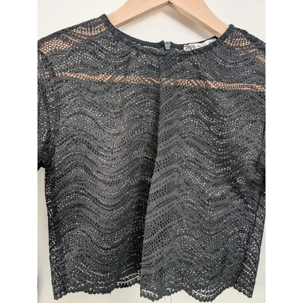Zara sheer black